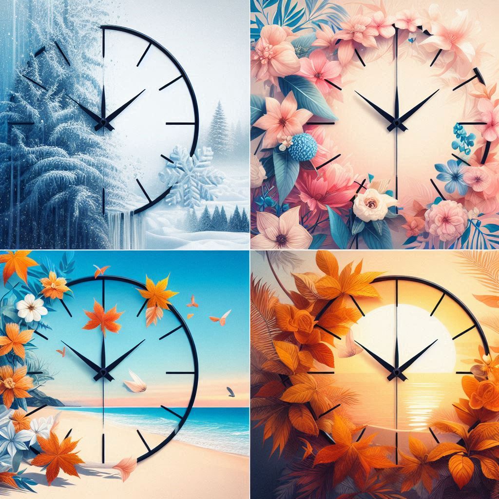 Seasonal Clock Designs