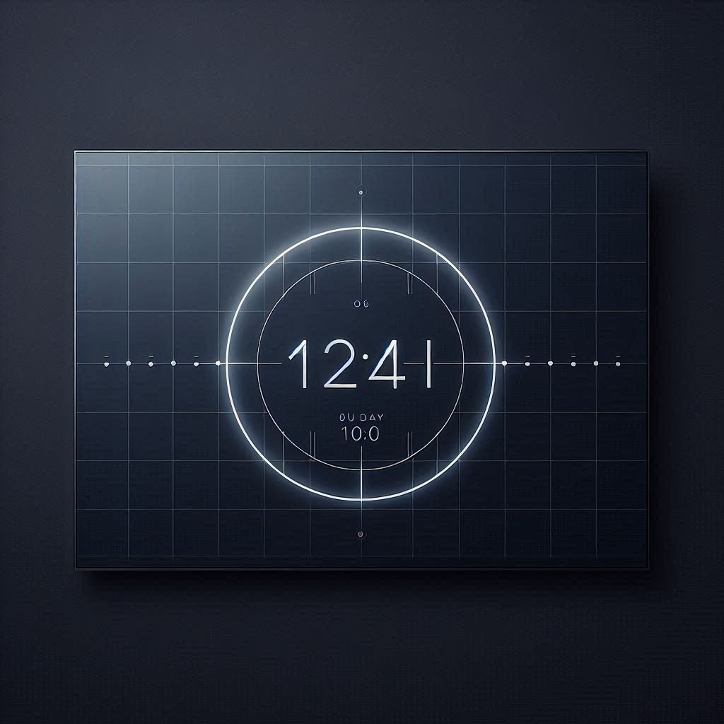 Minimalist Clock Interface
