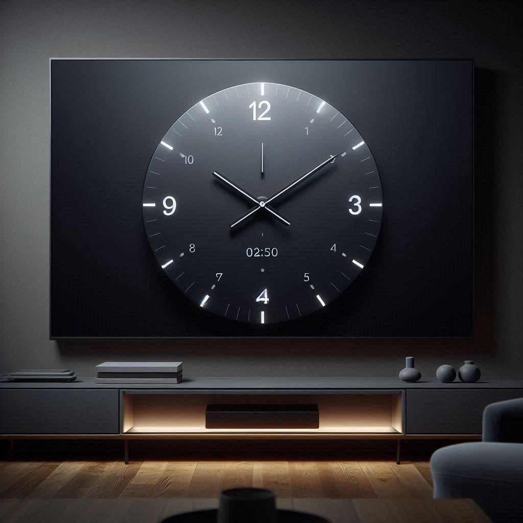 Dark Mode Clock Interface