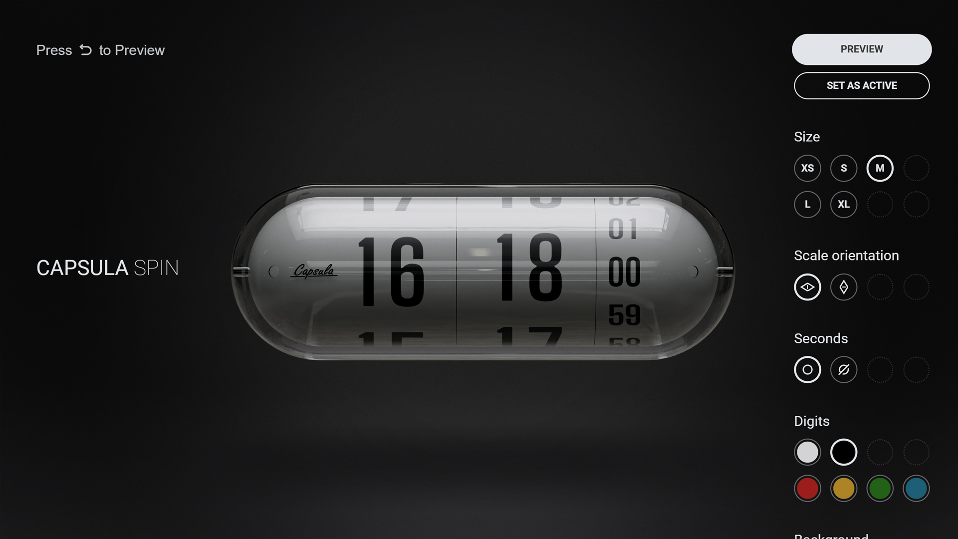 Capsula Spin | clockoclock