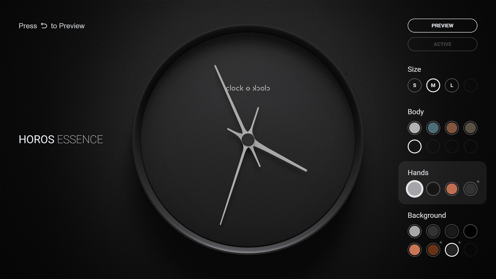 Horos Essence | clockoclock
