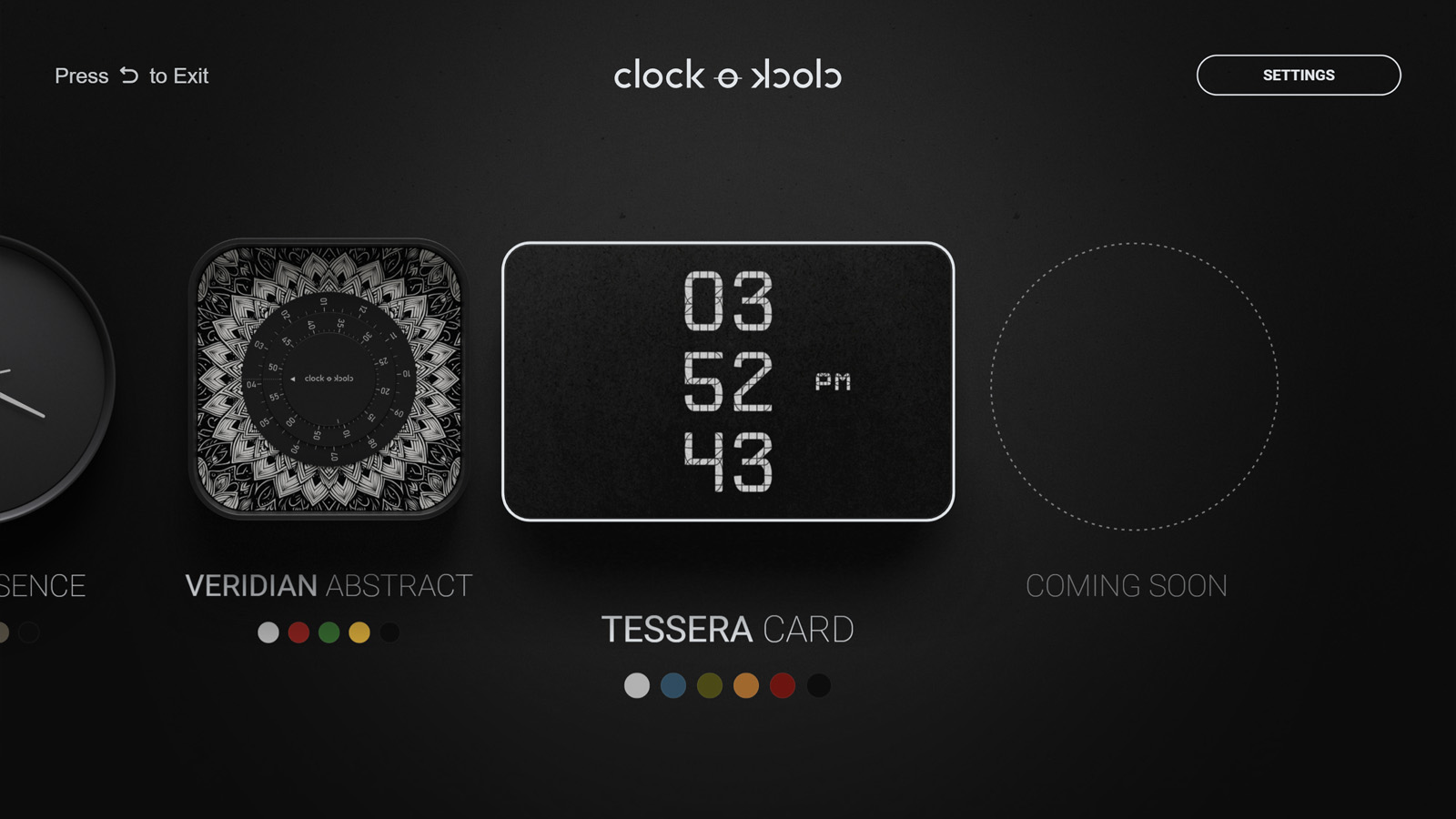 Tessera Card | clockoclock